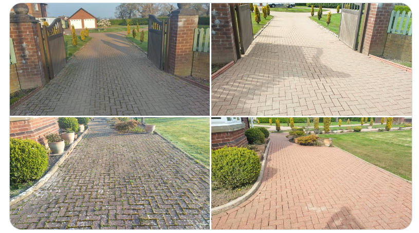 Pressure Cleaning Service for :

Patios , Driveways &amp; a lot more.
Transform the appearance of your property.

Are you selling a property , sell faster, first impressions.

Just moved in to a property improve the look.

ChesterPressureCleaning.co.uk

#Chester