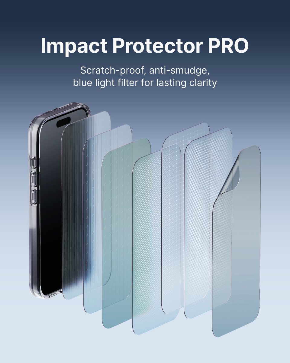 GetRHINOSHIELD's tweet image. ♻️ #RHINOSHIELD 3D Impact PRO 📱💎 Durable, ultra-clear &amp;amp; built with high resistance to breakage. Protects from drops, bumps &amp;amp; scratches—plus blue light filter = less eye strain.
#ScreenProtector #iPhone17series #ScratchProof #EcoFriendlyProducts