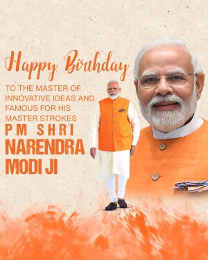 "हमारे माननीय प्रधानमंत्री श्री नरेंद्र मोदी जी को 75वें जन्मदिवस की हार्दिक शुभकामनाएँ।
आपका दूरदर्शी नेतृत्व, अथक परिश्रम और राष्ट्र के प्रति समर्पण हम सभी के लिए प्रेरणा है।
ईश्वर से प्रार्थना है कि आपको उत्तम स्वास्थ्य, दीर्घायु और निरंतर ऊर्जा प्रदान करें.