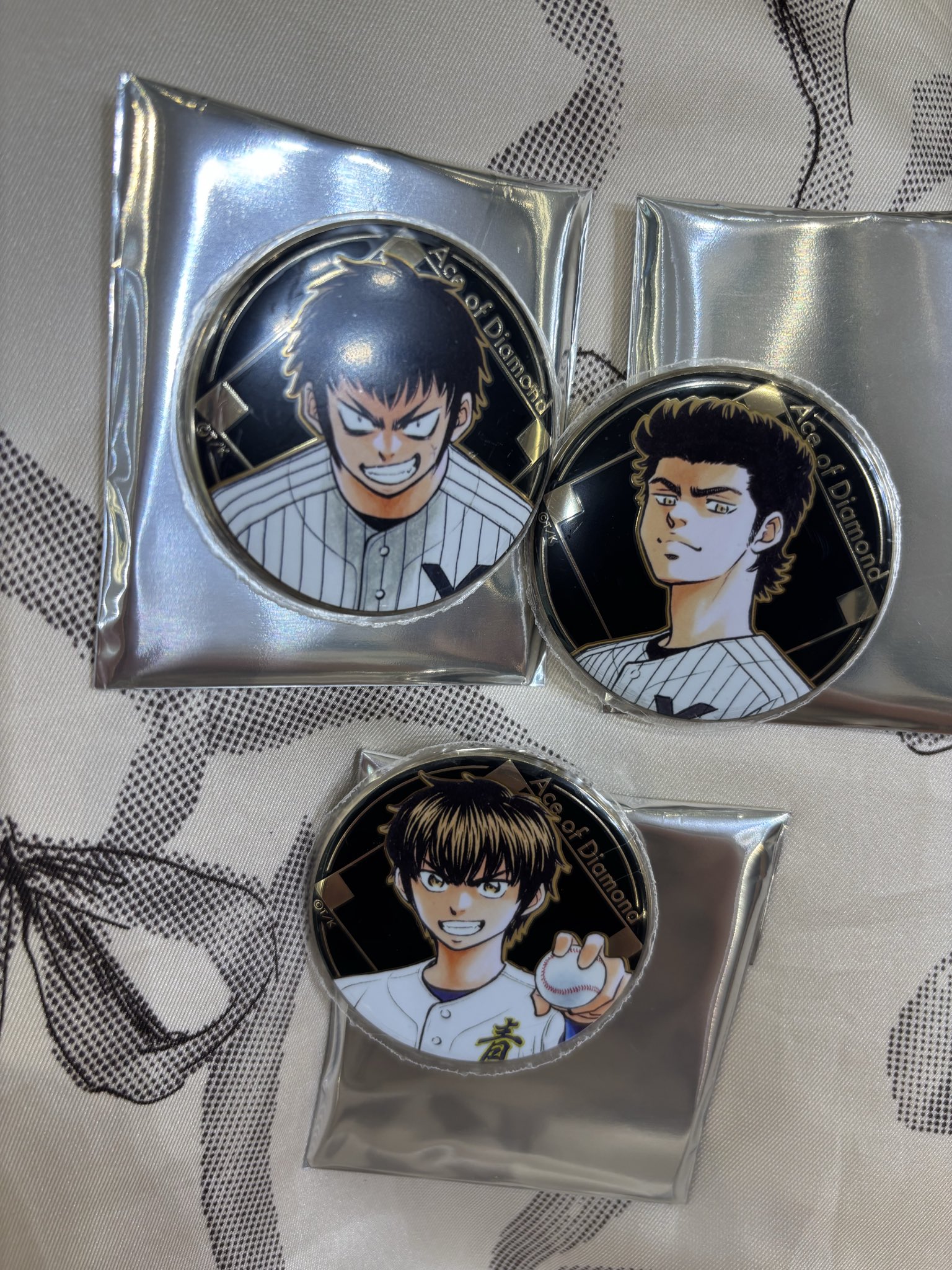 ダイヤのA　原画展　御幸一也　 トレーディング　缶バッジコレクション　アニメ原画 ダイヤのA 御幸一也 原画展 缶バッジ 2点 原作「ダイヤのA