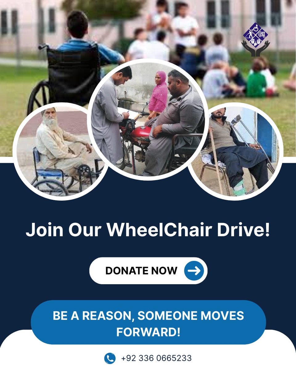 Thousands of persons with disabilities are waiting for the gift of movement. 
🙏 Donate a wheelchair today &amp; change a life forever
🔴 Bank Name: KHUSHHALI MICROFINANCE BANK
Account Title: Pak Special Persons Welfare Society
IBAN:PK38KHBL0000012002703834
#NGO #donatenow
