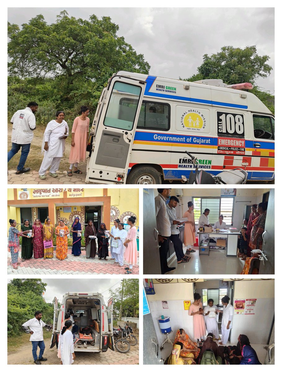 સ્વસ્થ નારી સશક્ત પરિવાર અભિયાન અંતર્ગત આજરોજ મ.હાબરડી ખાતે ANC ને પોષણ કીટ નું વિતરણ,સગર્ભા માતા ને નોર્મલ, અતિ જોખમી ચિન્હો તેમજ 1.5 મહિના સુધી ની સૂચના આપી અને માહિતગાર કરવા માં આવી. તેમજ VHR ANC ને 108 મારફતે DH ખંભાળિયા રેફર કરેલ <a href="/CDHO_Dwarka/">CDHO Devbhumi Dwarka</a> #SwasthNariSashaktParivar