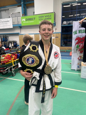 Year 9 learner Louie Kinsey recently competed over the weekend and came away with the prestigious Tang Soo Do Grand Champion belt, a Gold medal for his weapons form and a Gold medal for sparring. Louie is also going to represent Wales in the 2025 World Championships next month.