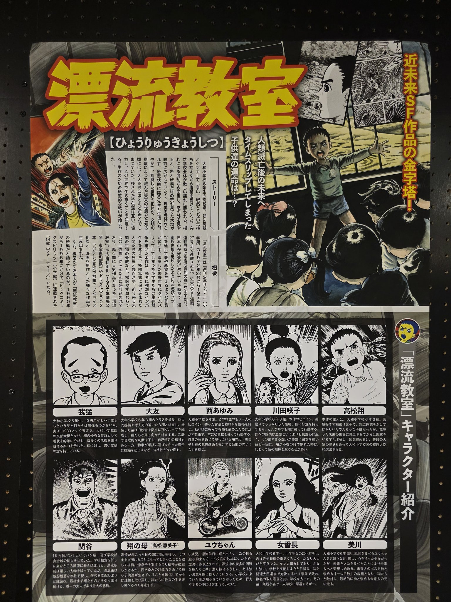 楳図かずお　漂流教室ポスター 奈*西様 楳図かずお『漂流教室』B2サイズポスター - メルカリ