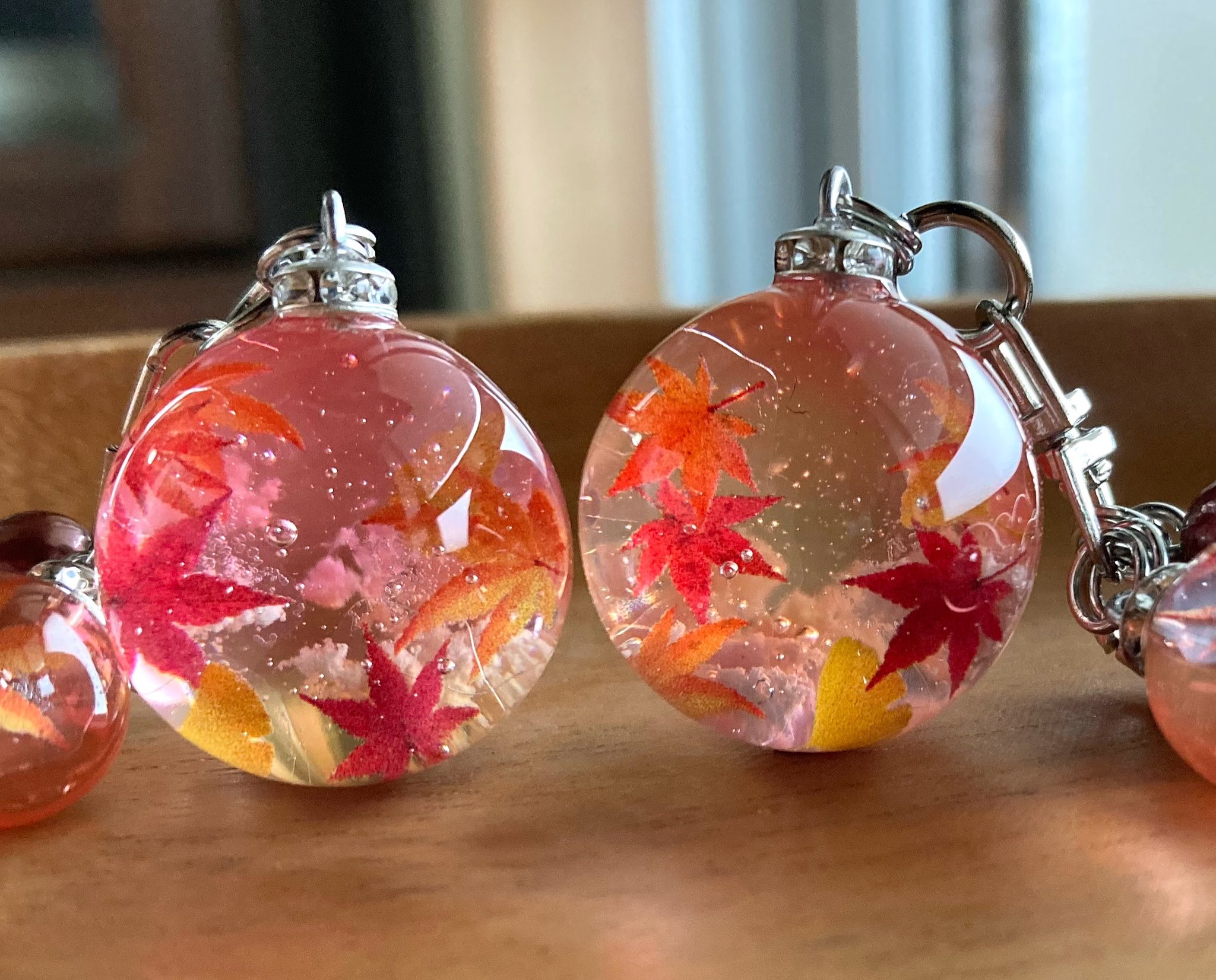 ～秋うさぎと紅葉～　他レジンキーホルダー計6点 みえの@レジン on X: 