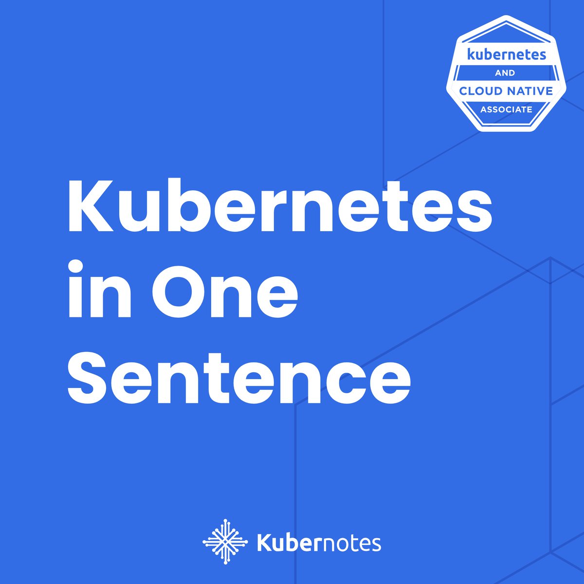 Kubernotes_'s tweet image. 🚀 Kubernetes in one sentence?
It’s the operating system of the cloud 🌐 — automating containers across clusters so your apps run reliably. Mastering this = nearly half your KCNA exam ✅

#KCNA #Kubernetes #CloudNative #ExamPrep #ITCertification #DevOps #CKA #CKAD #CloudComputing