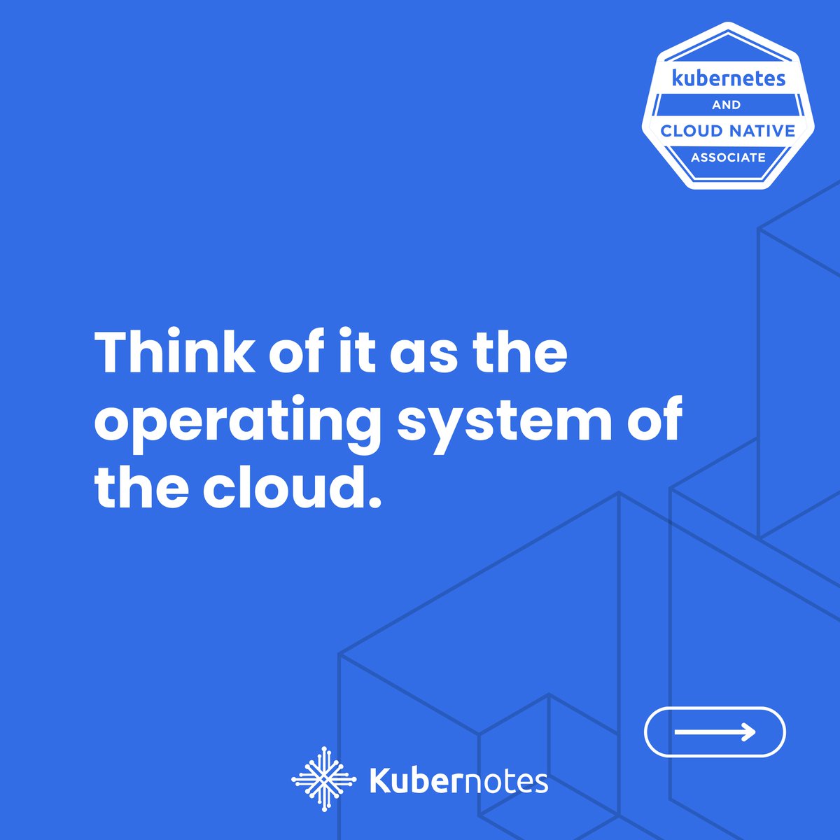 Kubernotes_'s tweet image. 🚀 Kubernetes in one sentence?
It’s the operating system of the cloud 🌐 — automating containers across clusters so your apps run reliably. Mastering this = nearly half your KCNA exam ✅

#KCNA #Kubernetes #CloudNative #ExamPrep #ITCertification #DevOps #CKA #CKAD #CloudComputing