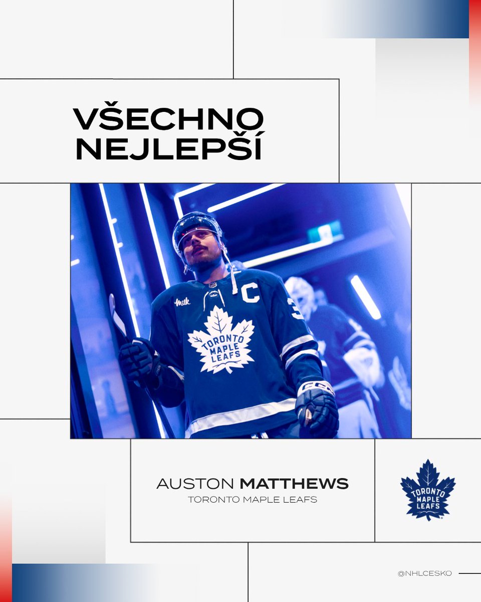 Auston Matthews dnes slaví 28. narozeniny. Přejeme všechno nejlepší. 🥳

Co myslíte, jak dopadne jeho další sezóna s Torontem? 👀