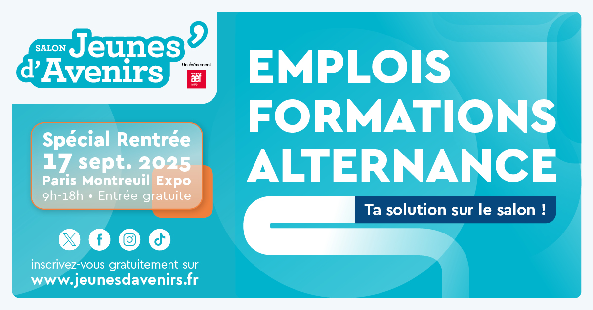 Le salon Jeunes d'Avenirs Spécial Rentrée à Montreuil, c'est aujourd'hui !

Danone, présent sur le stand d'OCAPIAT, participe aussi à un live apprentissage organisé par la #DGEFP à 14h. 
Participez en direct au live 👉 lnkd.in/eBPm7Q2C

🎯Paris Montreuil Expo
