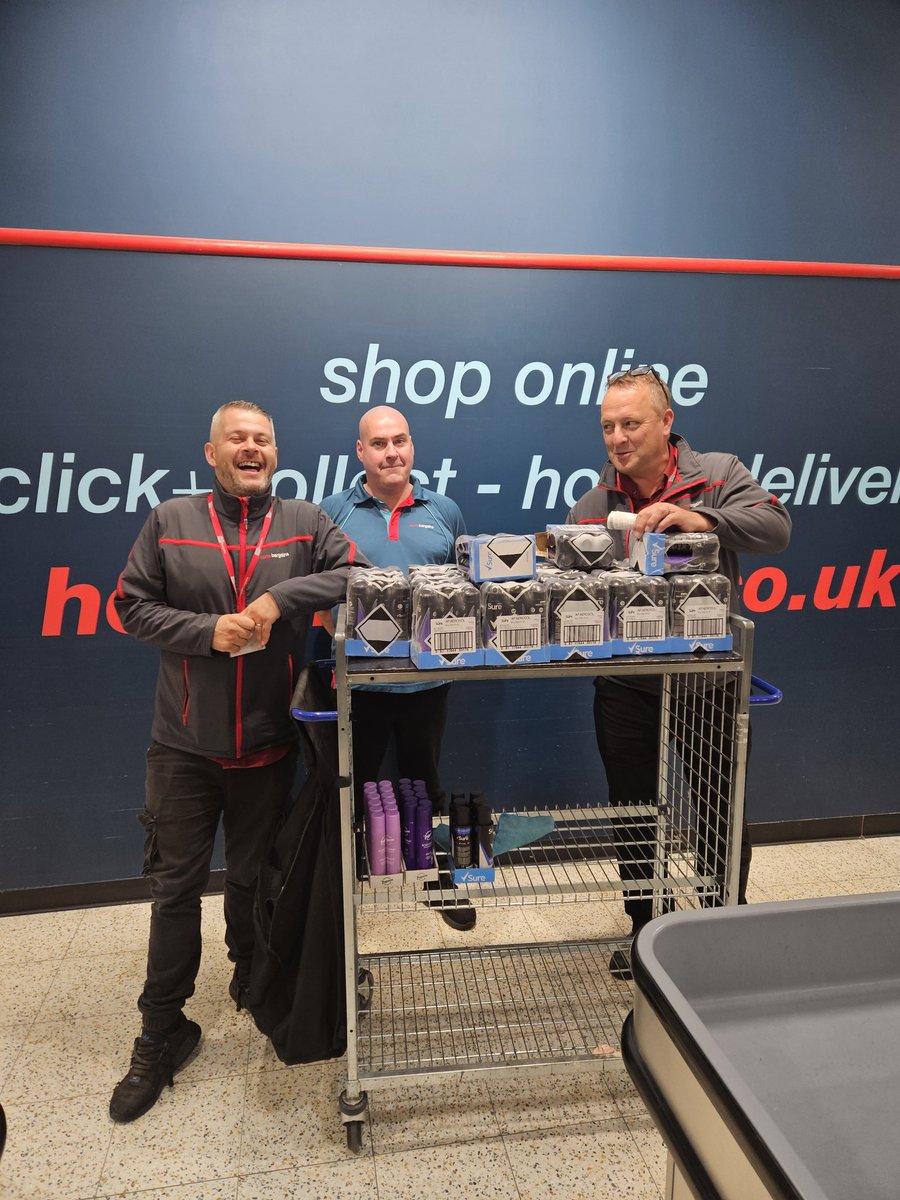 Massive thanks to Callum ,Paul ,Ian and all the staff <a href="/homebargains/">Home Bargains</a> Linwood Rd Paisley  for their help in getting the best deal for toiletries for our Sunday Night Service .