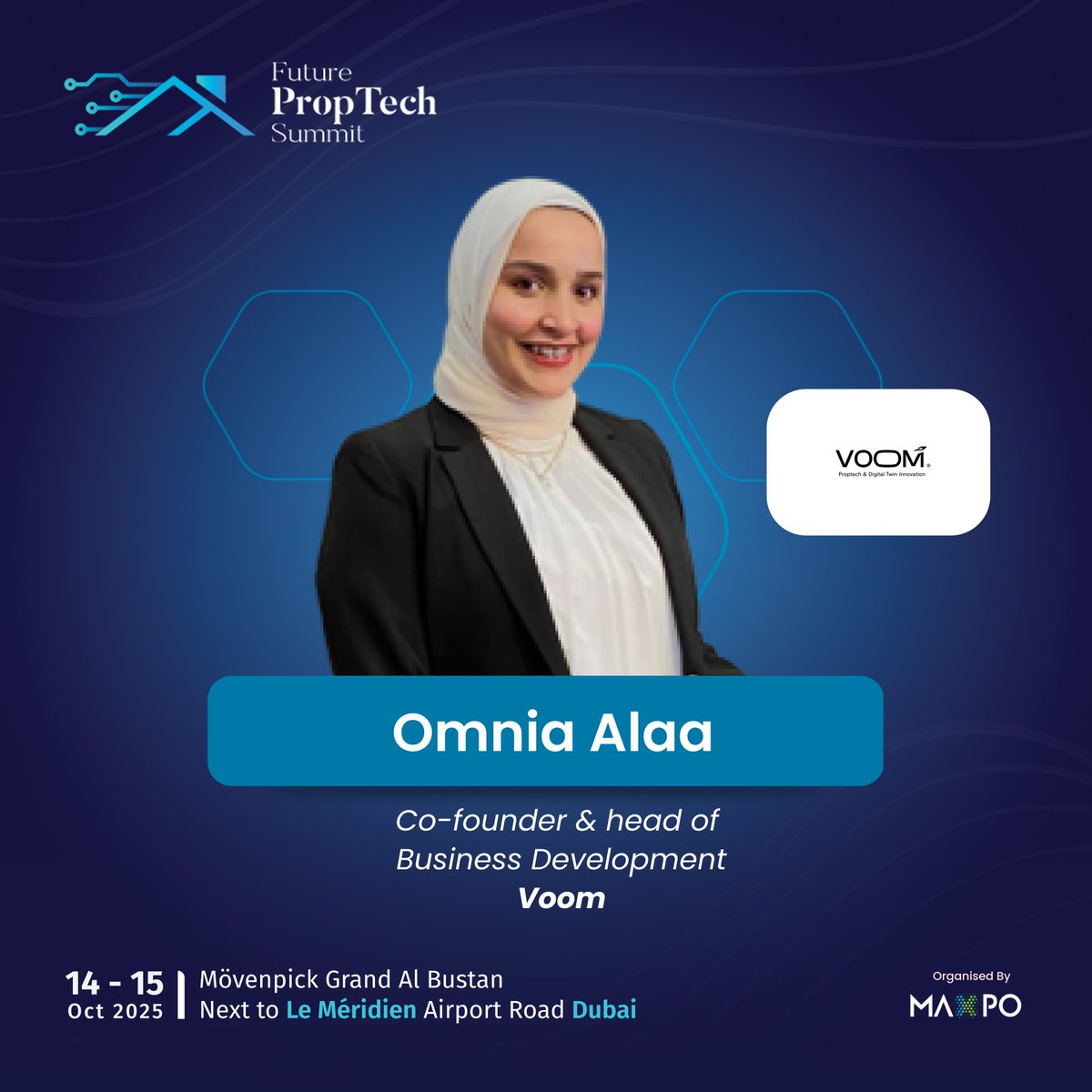 Future_Proptech's tweet image. We are thrilled to welcome omnia alaa ,𝐂𝐨-𝐟𝐨𝐮𝐧𝐝𝐞𝐫 &amp;amp; 𝐡𝐞𝐚𝐝 𝐨𝐟 𝐁𝐮𝐬𝐢𝐧𝐞𝐬𝐬 𝐃𝐞𝐯𝐞𝐥𝐨𝐩𝐦𝐞𝐧𝐭 at Voom, as a speaker at 𝐅𝐏𝐒 2025!

𝐆𝐞𝐭 𝐲𝐨𝐮𝐫 𝐅𝐑𝐄𝐄 𝐕𝐢𝐬𝐢𝐭𝐨𝐫 𝐏𝐚𝐬𝐬 𝐍𝐨𝐰: lnkd.in/gqvQAb4u

#FuturePropTechSummit #FPS25 #PropTech