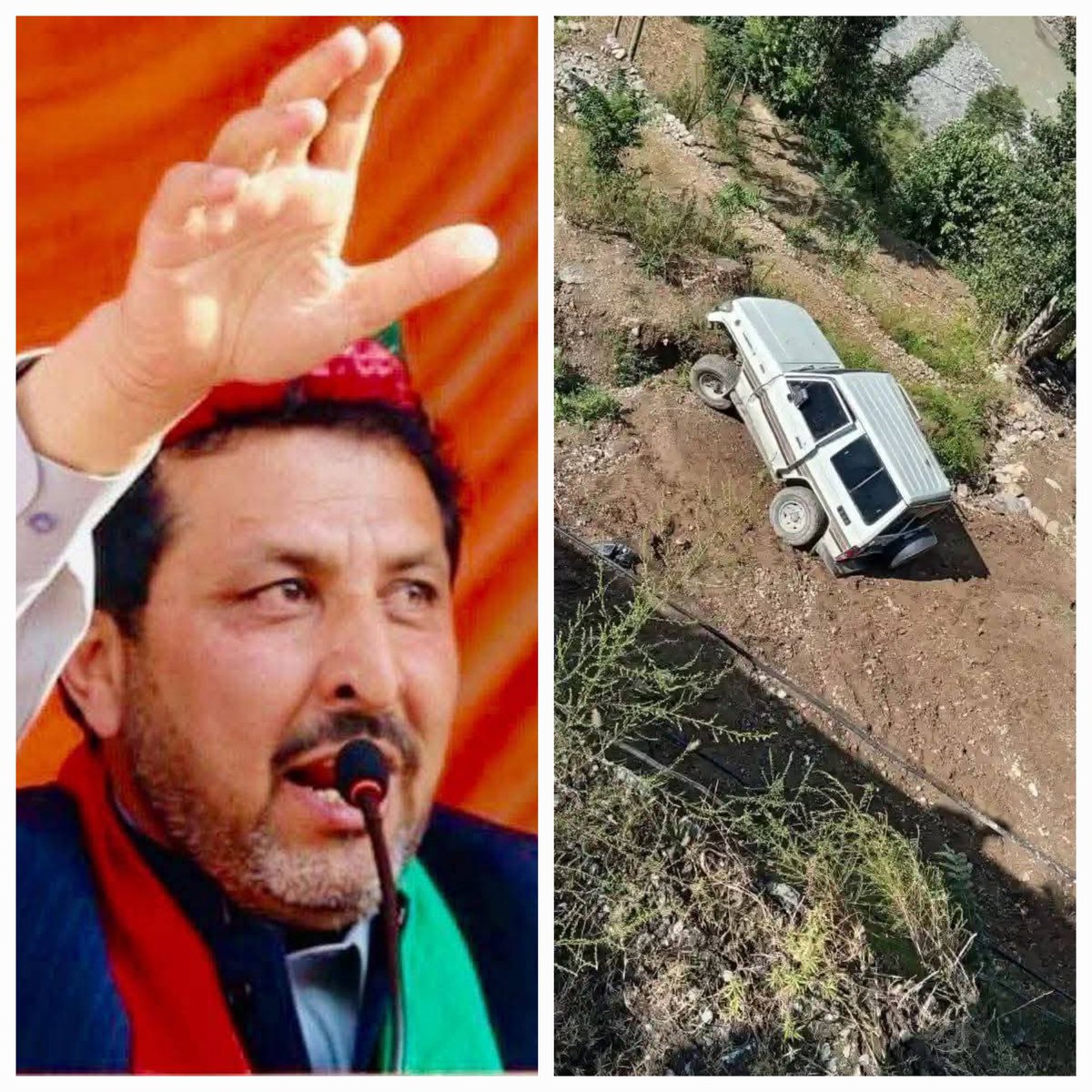 TNNEnglish's tweet image. At Rondayesh in Upper Dir, MPA Malik Gul Ibrahim Khan’s vehicle met with an accident. The MPA and his companions were injured and shifted to Dir Hospital. According to sources, all the injured are out of danger.
#upperdir #pti #accident #hospital