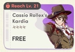 Cassio is a 4 star !! (And free 🤔)