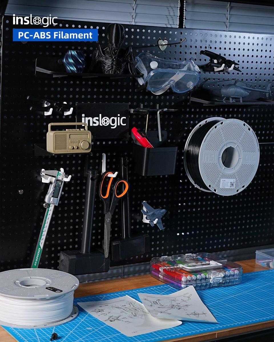 Inslogic3D's tweet image. Pegboard Accessories - @Inslogic3D PC-ABS
Perfect for durable everyday use and functional mechanical parts.

Follow us: linktr.ee/inslogic3d
🛒store.inslogic3d.com

#Inslogic3D #InslogicPrintToLast #InslogicEngineeringMaterial