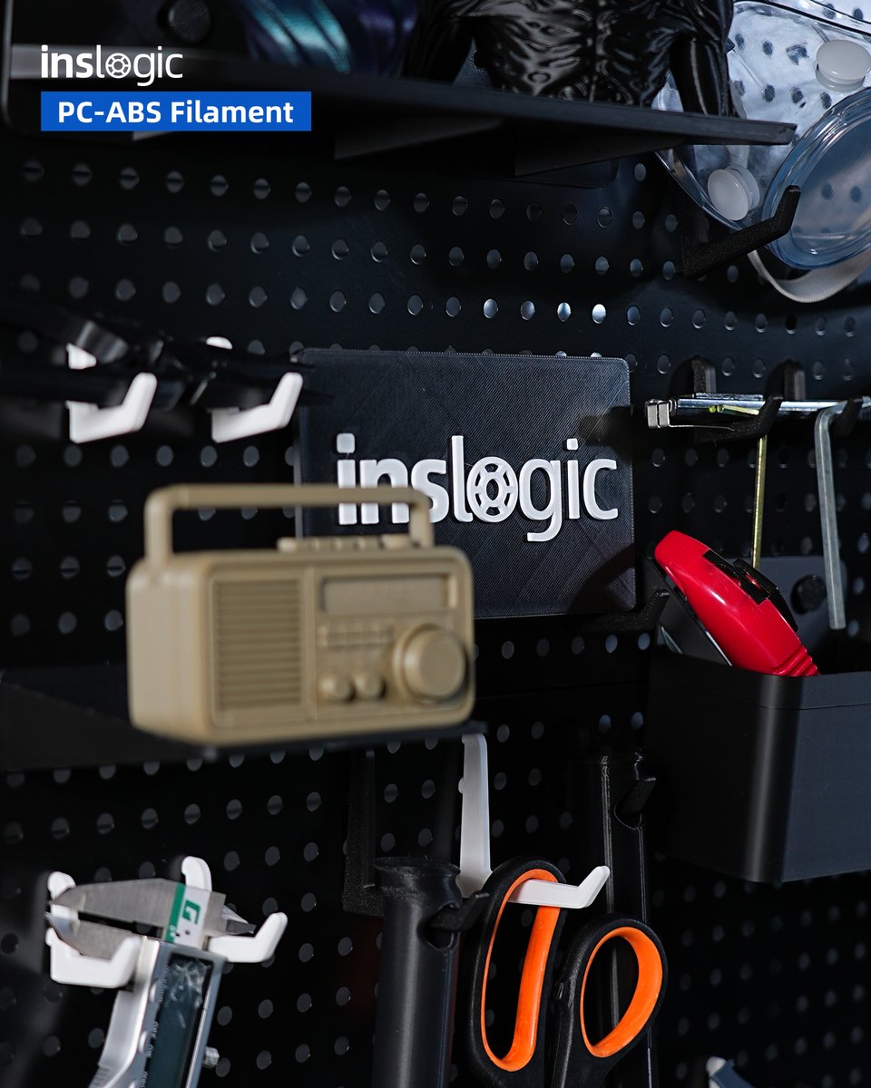 Inslogic3D's tweet image. Pegboard Accessories - @Inslogic3D PC-ABS
Perfect for durable everyday use and functional mechanical parts.

Follow us: linktr.ee/inslogic3d
🛒store.inslogic3d.com

#Inslogic3D #InslogicPrintToLast #InslogicEngineeringMaterial