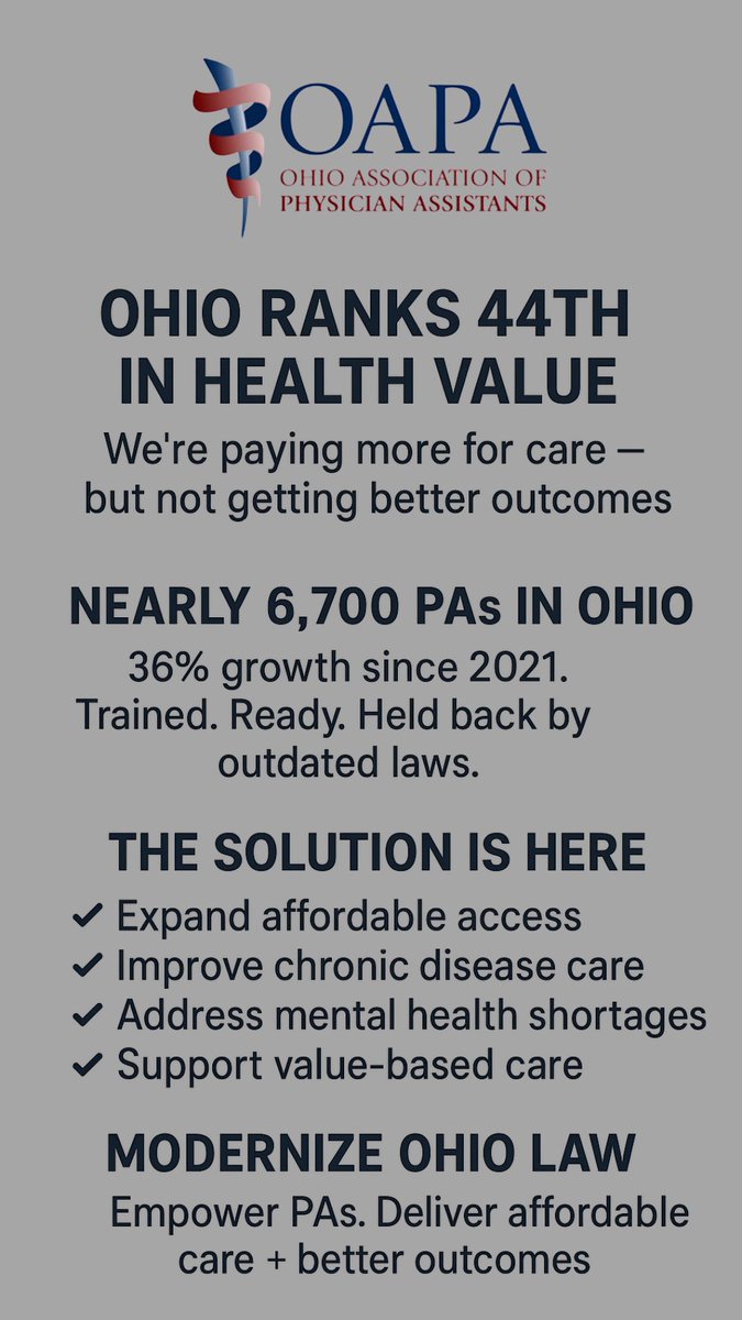 Ohio Association of Physician Assistants tweet media