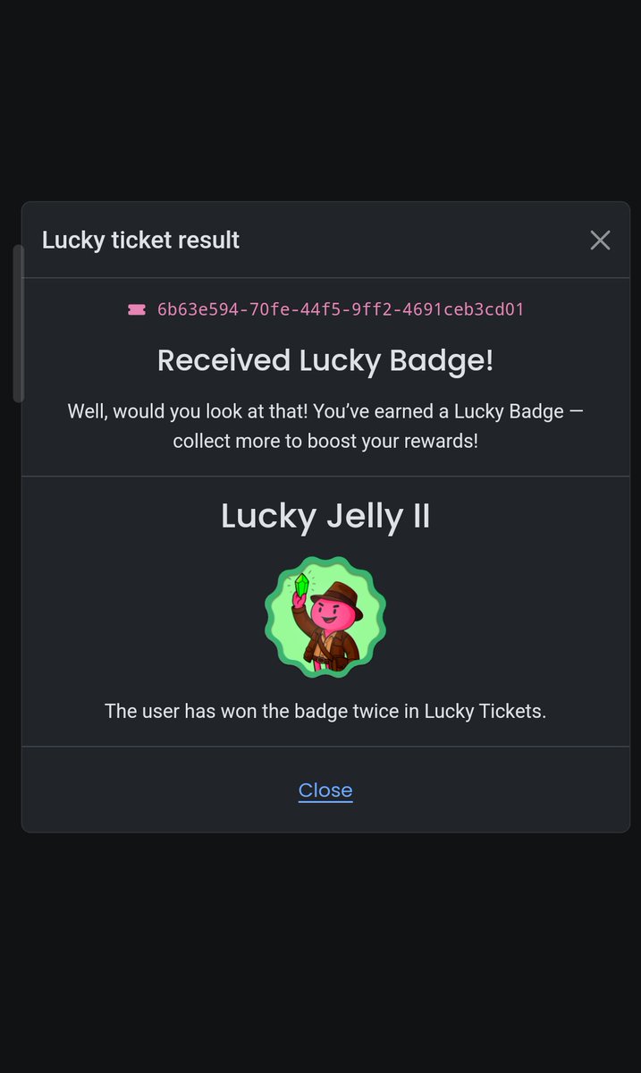 0xGamingstar's tweet photo. Finally got some luck today

Been opening tickets non stop and just pulled my Jelly badge no 2. Some already at 5/5 while I’m still slow walking with 2 😂 but hey at least I’m moving forward.

Portal mainnet is almost here + Bitscaler is coming, feels like big things about to start.

What’s keeping u more hyped > the tech drop or farming that szn2 airdrop?

@PortaltoBitcoin