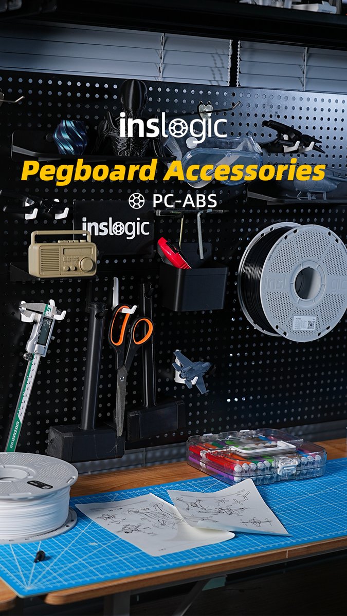 Inslogic3D's tweet image. Organize your space with @Inslogic3D PC-ABS, a high-performance filament that provides excellent mechanical properties and reliable performance across a wide temperature range. 

linktr.ee/inslogic3d
store.inslogic3d.com

#InslogicPrintToLast #InslogicEngineeringMaterial