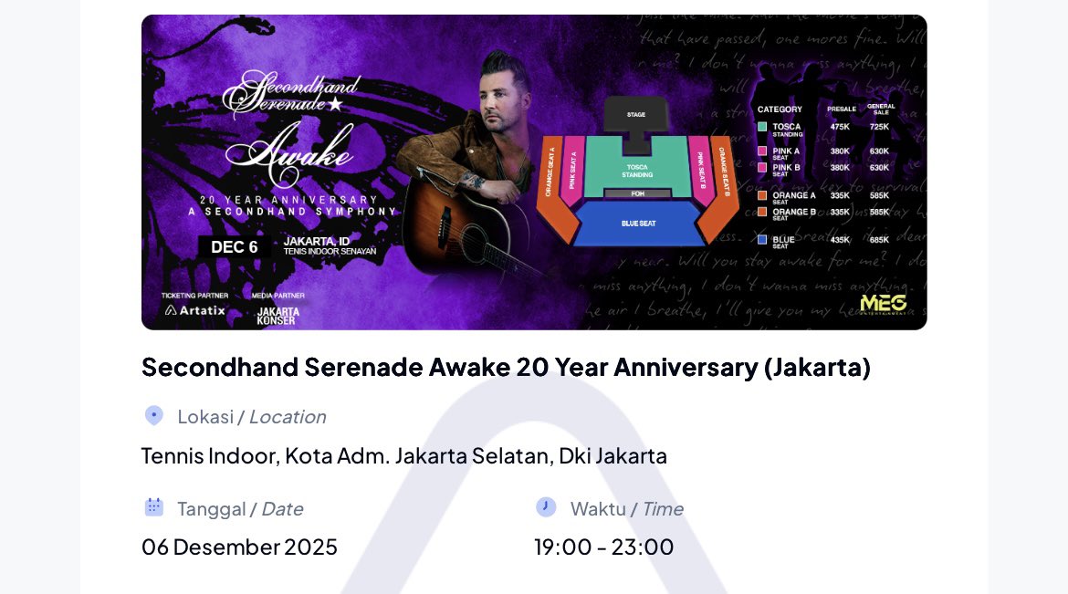 such a bless, alhamdulillah bisa nonton lg yaAllah di tanggal yang sama. seneng kan kamu sely?😭😭 
ini akunnya masih aktif gak yaaa <a href="/SHS_Indonesia/">SHS Indonesia</a> mudah mudahan bisa fotbar sama John &amp; vero juga🥹