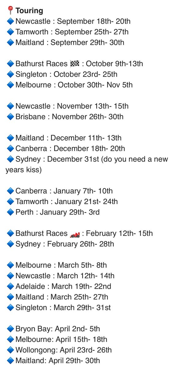 AussieAddison's tweet image. Upcoming tour dates

#fs #fsworker