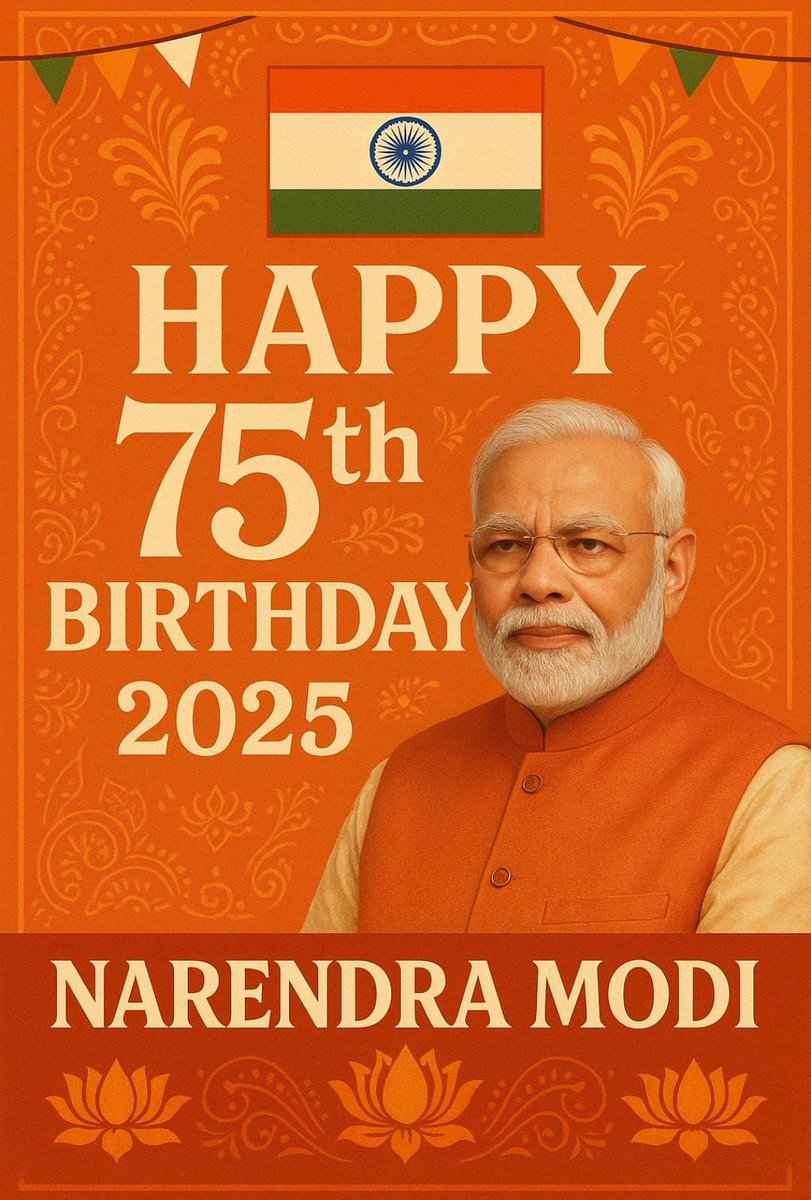 I extend my warmest greetings to one of the world's tallest &amp; most powerful  leaders HPM Shri <a href="/narendramodi/">Narendra Modi</a> on his 75th Birthday. I pray that God bless him many more years &amp; good health.
