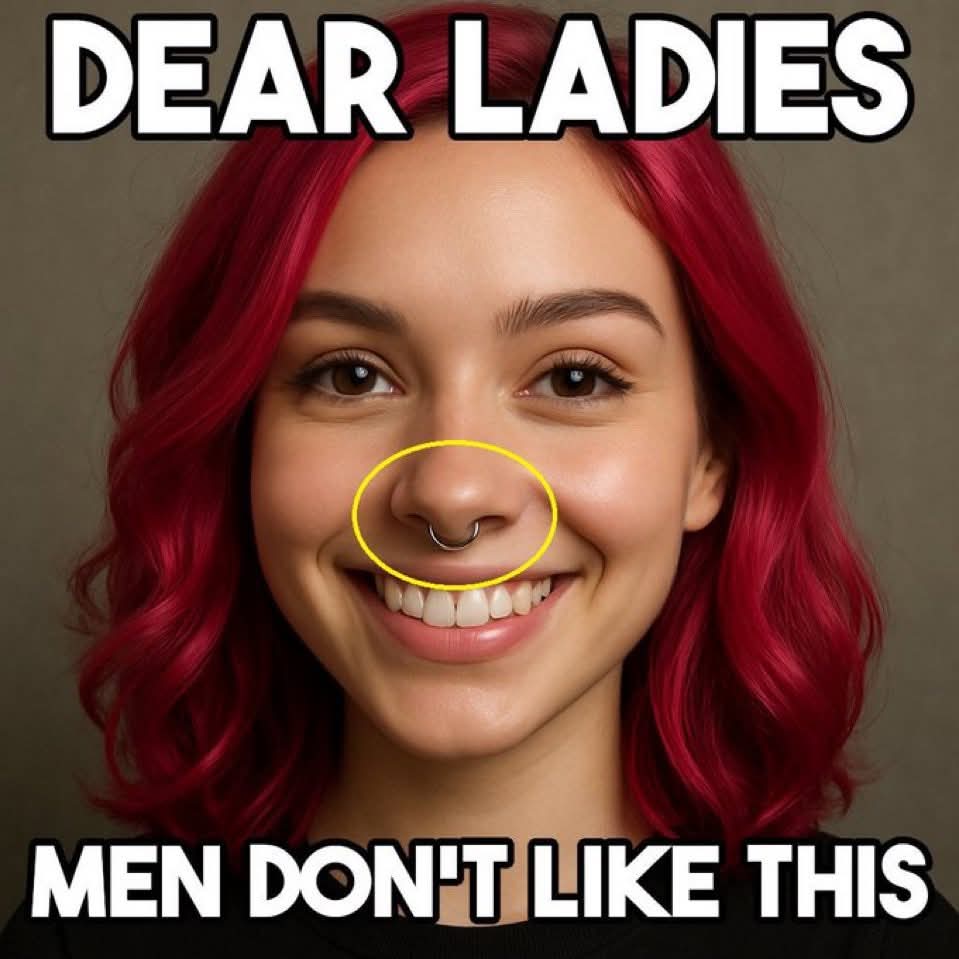 janninereid1's tweet image. Guys, is this true? 👇👀
I think a small diamond stud looks ok. I&apos;m not sure about the hoop though, seems a bit much. 
To each their own I suppose. 👍