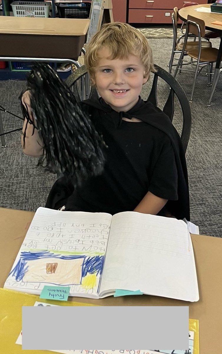 mlchenot's tweet image. So I awarded my first priority seating today… this young man wrote the best I’ve seen him write all year. He was proud of himself! He got to move all his stuff to the growth chair!!
