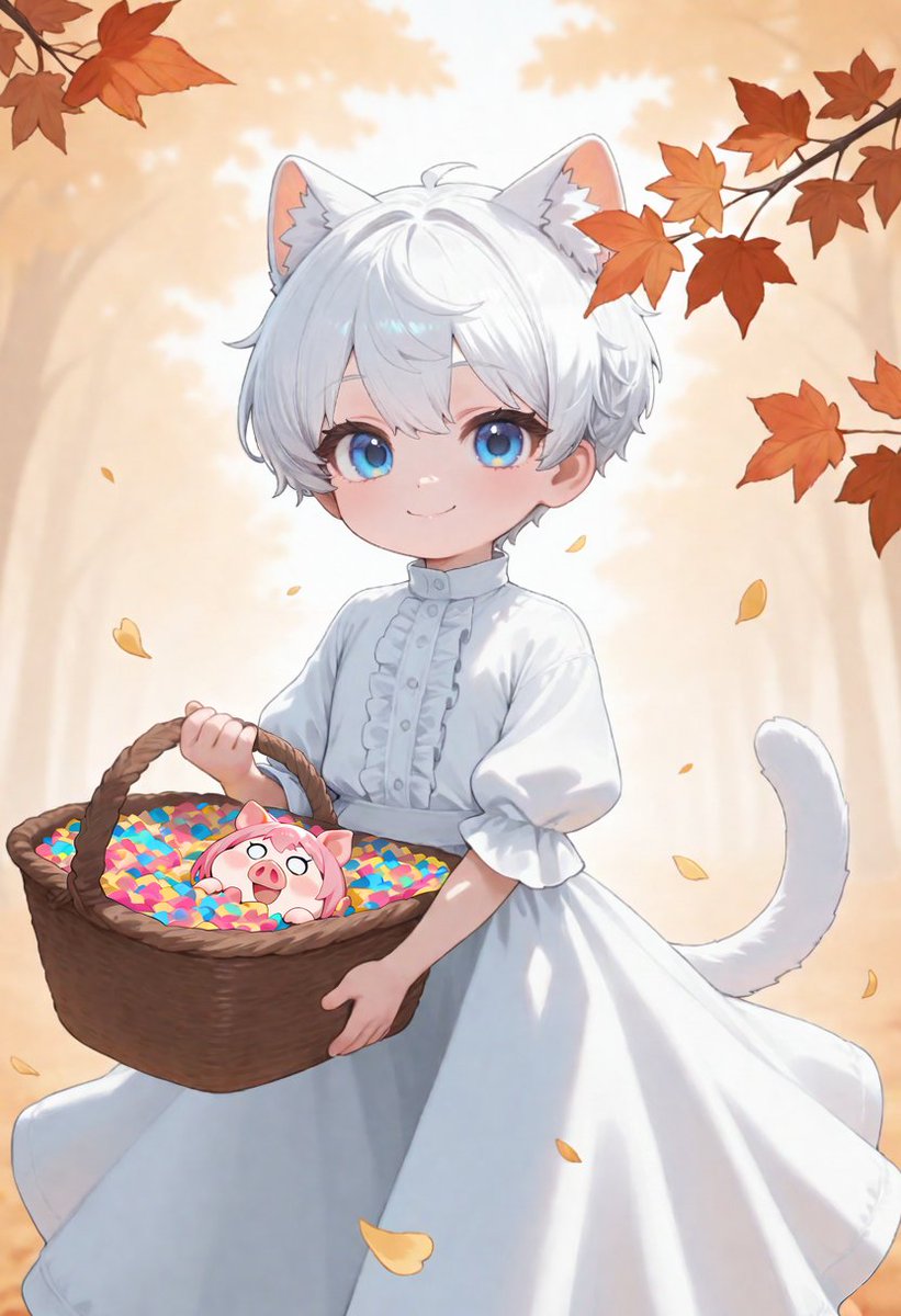 ”フラワーガール”
バージンロードに花びらを撒きながら新郎新婦を先導するフラワーガール（ボーイ）は白を基調にした衣装が一般的。身の回りに適齢の子が多い場合はリングボーイ（ガール）等の役割を追加すると良いかも。