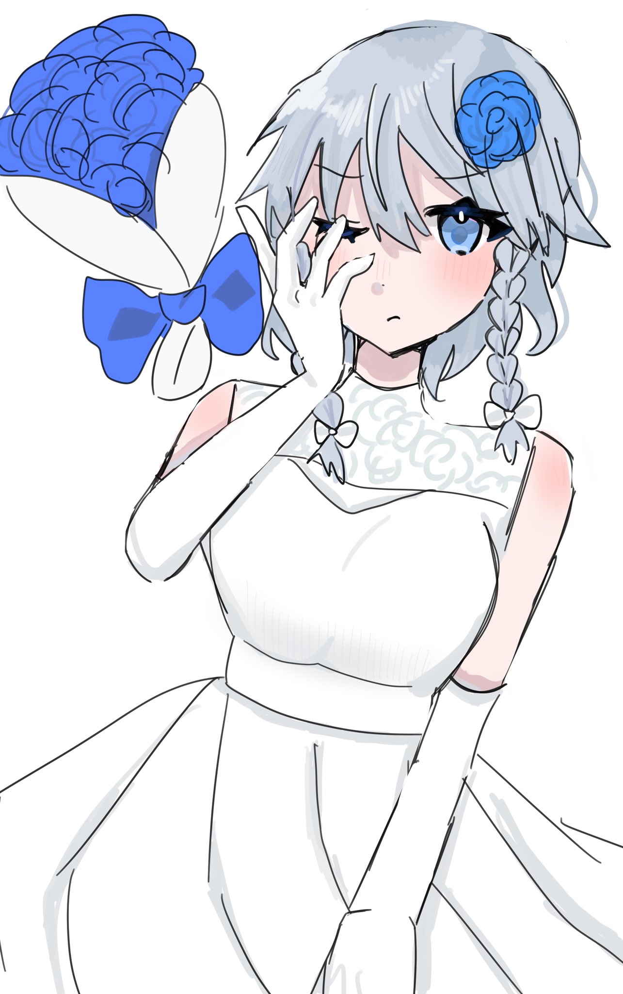 咲夜蓮【イラストオーダー】 咲夜さんー巫女服ー【東方／イラストメイキング／タイムラプス