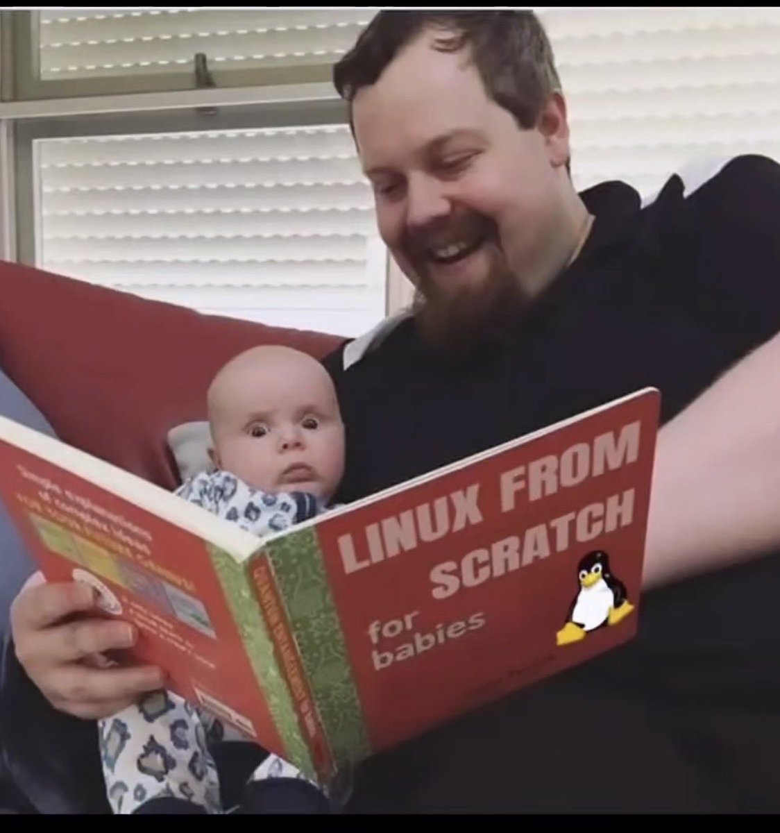 Tawakkalah13_10's tweet image. Tech parenting unlocked! 📚 Just read &apos;Linux from Scratch for Babies&apos; to my little coder. Future dev or penguin fan? Comment below! 🐧 #TechKids #Linux #ParentingHacks