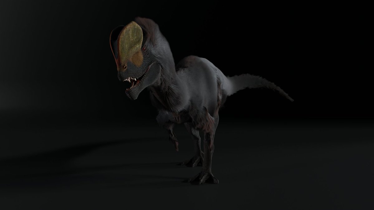 new dilophosaurus render