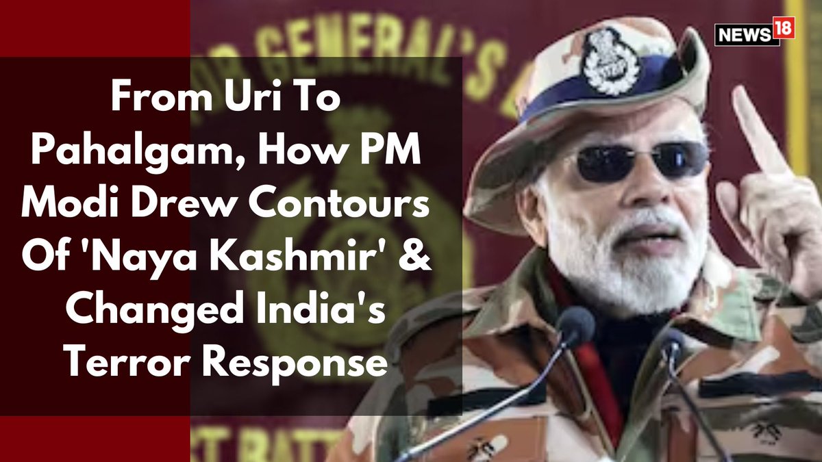 CNNnews18's tweet image. With #OperationSindoor, Modi 3.0 made it clear that retaliation is now part of India&apos;s doctrine against terrorism

@Arunima24 | #PMModiAt75 

news18.com/india/from-uri…
