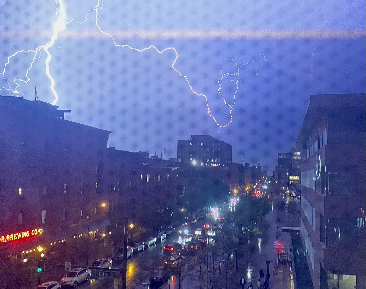 Some active #weather in #Denver tonight. #lightning