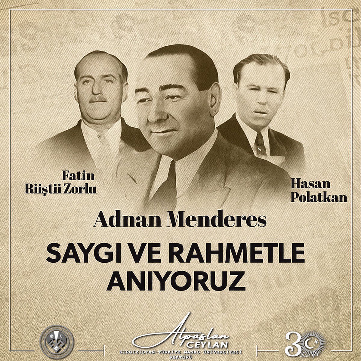 Saygı ve Rahmetle Anıyoruz.