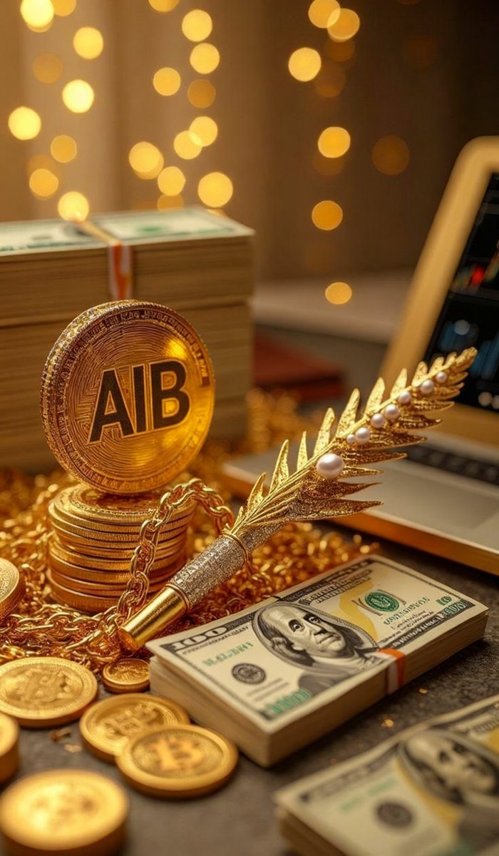 AiBuddy_AIB's tweet photo. Shine into the future! AIB Token rises strong, standing alongside the dollar in a transparent blockchain economy! Mine AIB Tokens with the Ai Buddy device while chatting, monitor earnings in real-time, and join the community to build wealth! Pre-order the miner and win rare Token rewards! #AiBuddy #AIBToken
