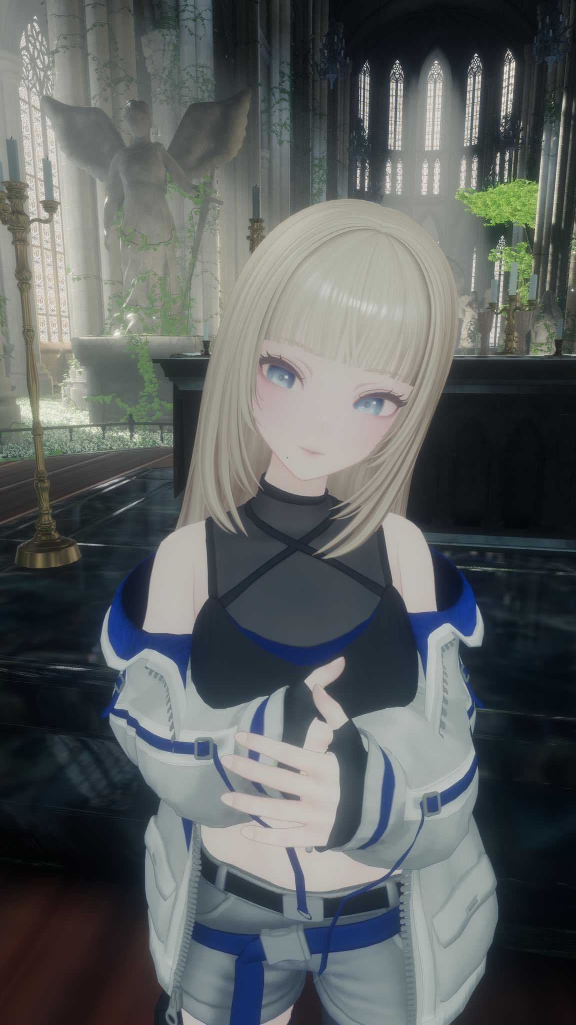 雪*花様 ウィリンキー　OMG 過成長 ドールウィッグ 耐熱：Ponytail ポニーテール ブロンド 金 8-9