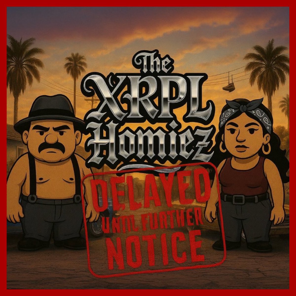 The Homiez ain’t never moved on shaky ground. We don’t chase broken promises, we stand tall and wait ‘til the concrete is cured solid. That’s how the barrio taught us—patience over pressure, pride over panic.

The drop’s delayed, release date still TBD, but don’t trip. When the