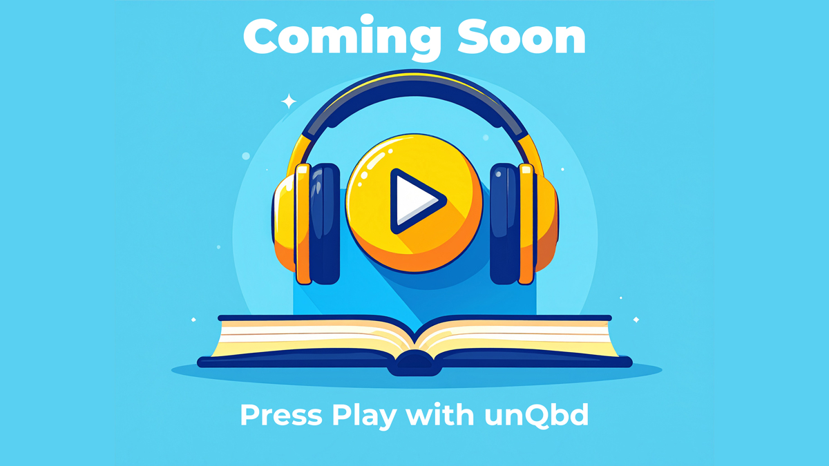 unQbdinc's tweet image. Something new is coming to unQbd…
📚 + 🎧 = 👀
Stay tuned.

#unQbd #Audiobooks