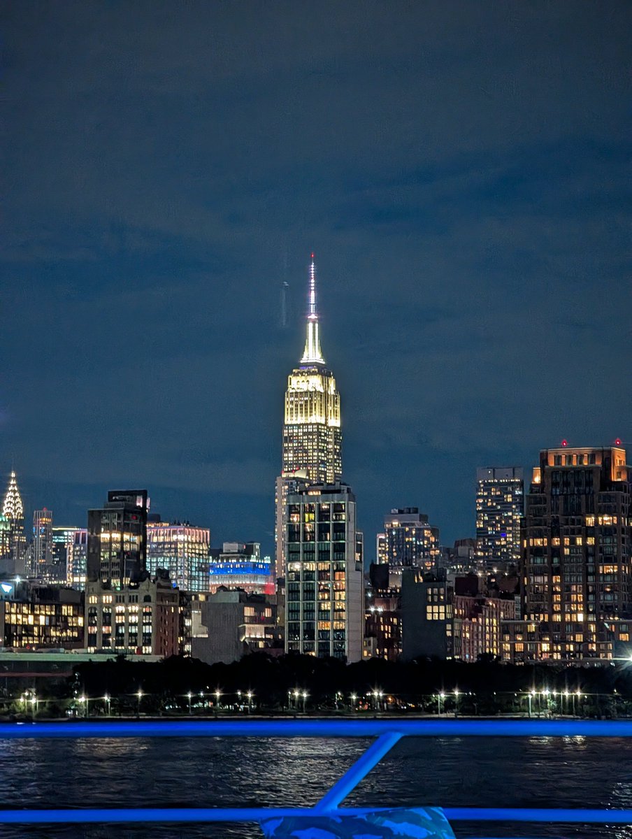 algattullo's tweet photo. Fantastic night on @am970TheAnswer client cruise. The views of NYC never get old. #ladyliberty @ArthurAidala #freedomtower #empirestatebuilding #america #NYC https://t.co/G1CMo7TkZX