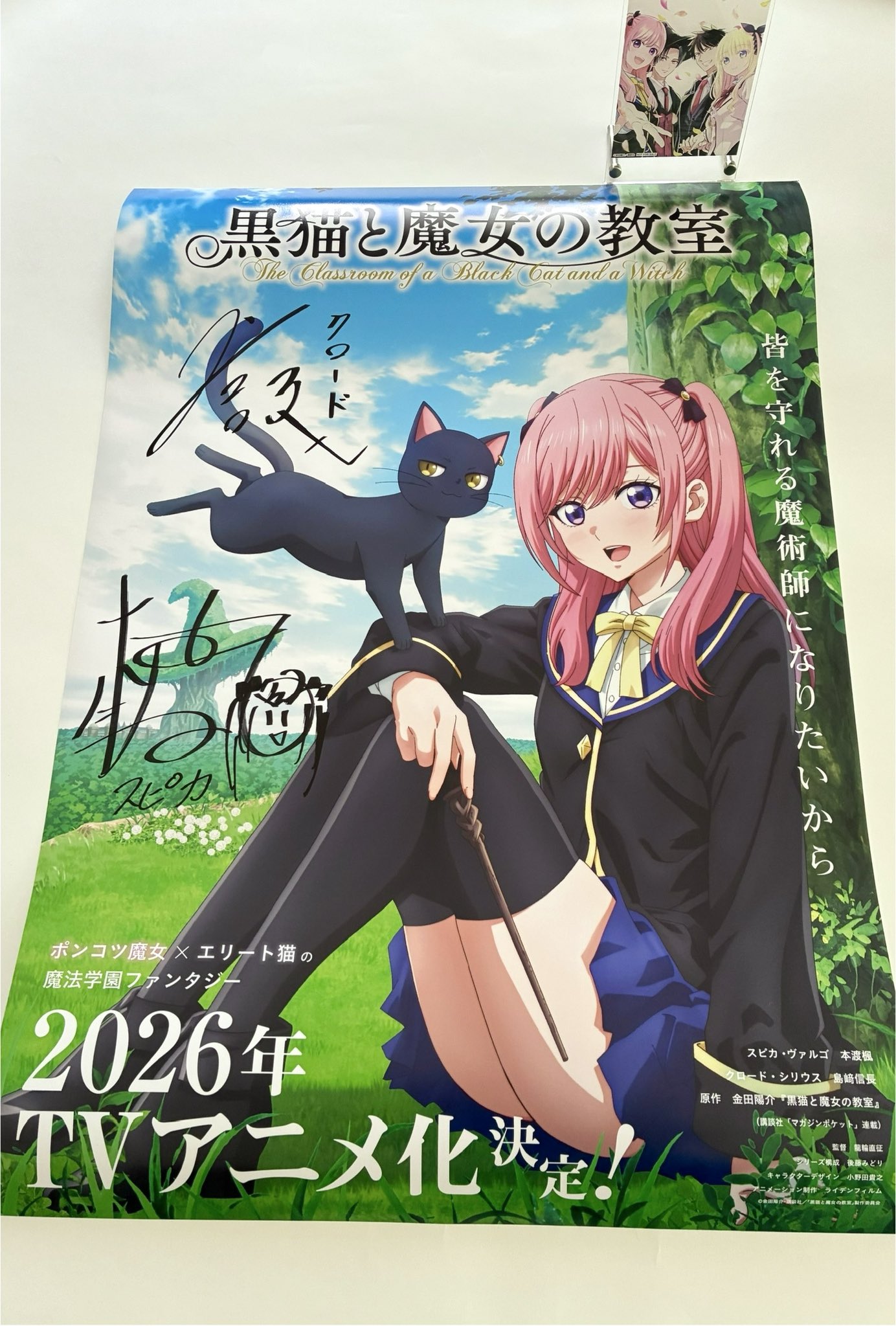 本渡楓 直筆サイン入り 防振り B2 TVアニメ DVD 販売告知ポスター 本渡楓 直筆サイン入り 防振り B2 TVアニメ DVD 販売告知