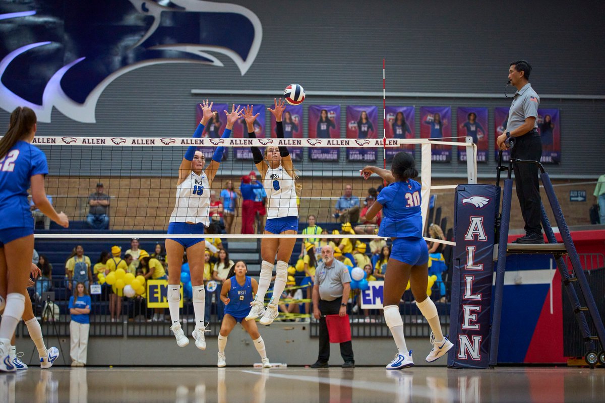 hallofshayne's tweet photo. Plano West takes Allen to 5 sets and wins 3-2.

Gallery: https://t.co/N3FIwUiBgf

@planowestvb @ALLENVBALL @MWelchSLM https://t.co/Wo0EfamGxP