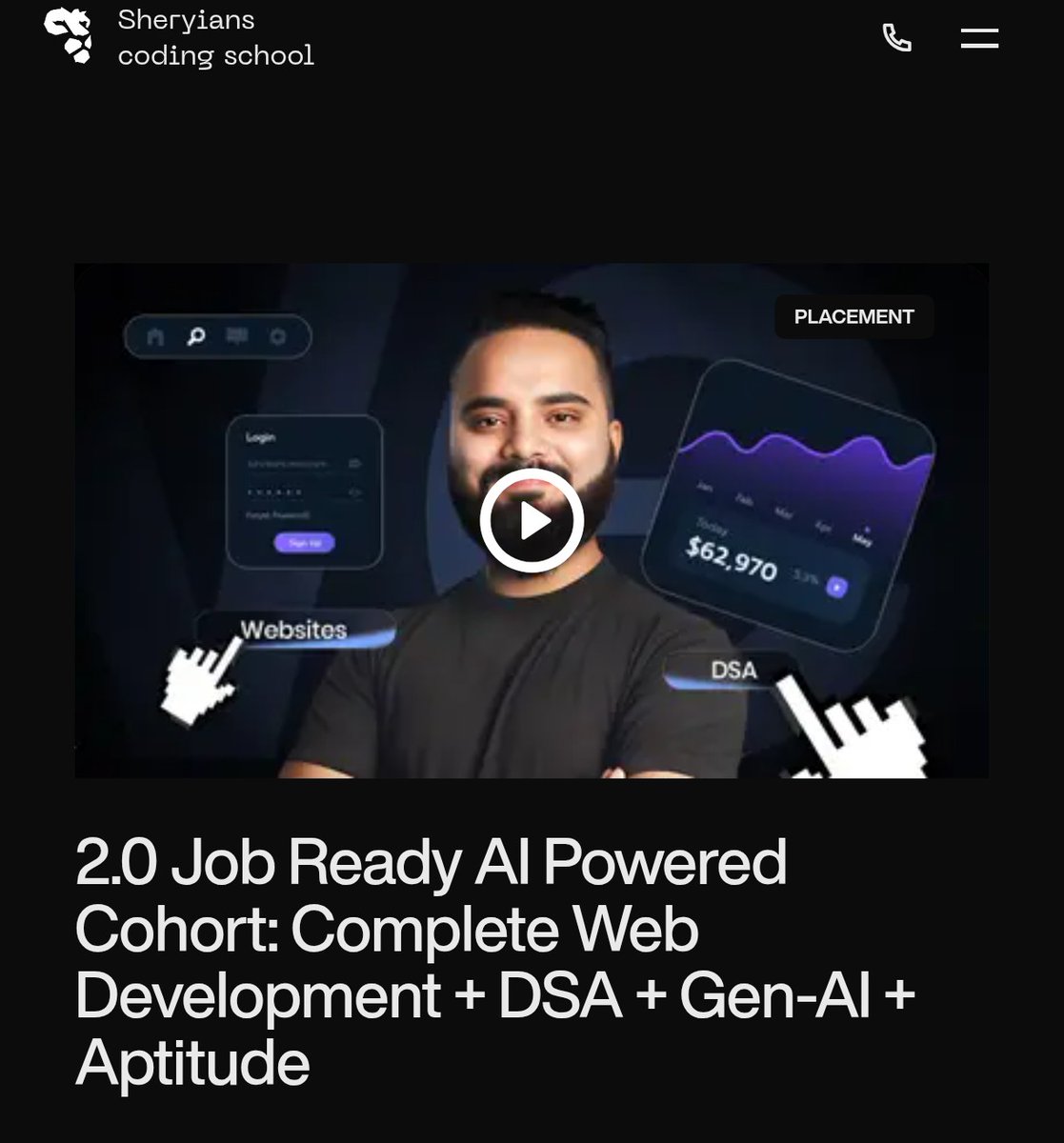 rajeshmaity07's tweet image. Excited to start my journey with Sheriyans Coding School 🚀 Learning AI, Web Dev (MERN), DSA, Aptitude &amp;amp; more – 250+ hrs of placement-focused content. Ready to build &amp;amp; grow! #Coding #AI #MERN #SheryiansCodingSchool