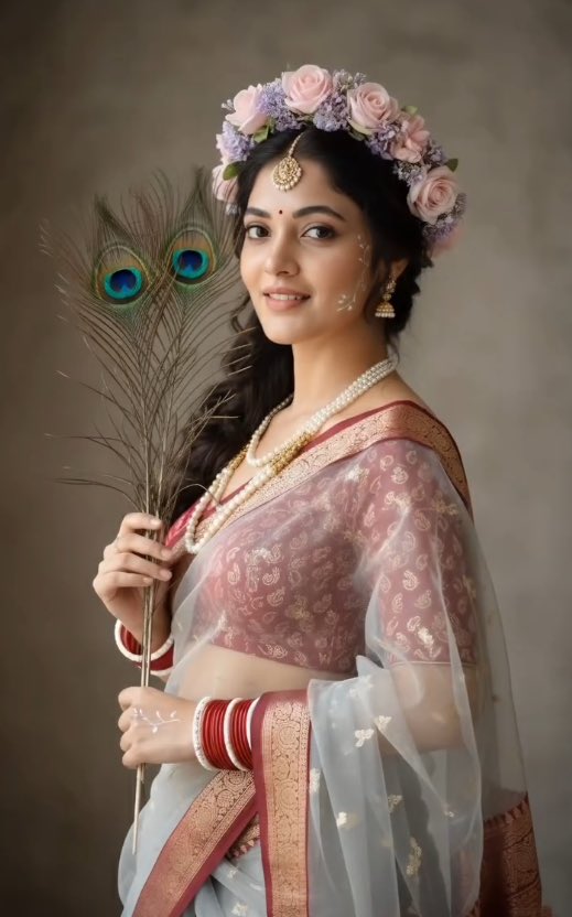 retro vintage Radha look