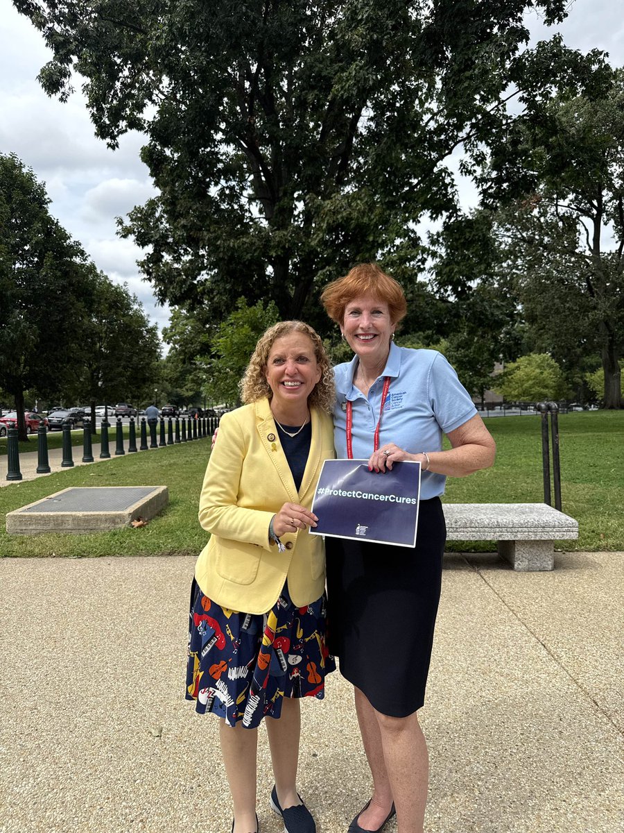 We are so thankful to have <a href="/RepDWStweets/">Rep. Debbie Wasserman Schultz</a> speak at <a href="/ACSCAN/">American Cancer Society Cancer Action Network</a>’s Patients Coming Together to #ProtectCancerCures during our #CancerLobbyDay