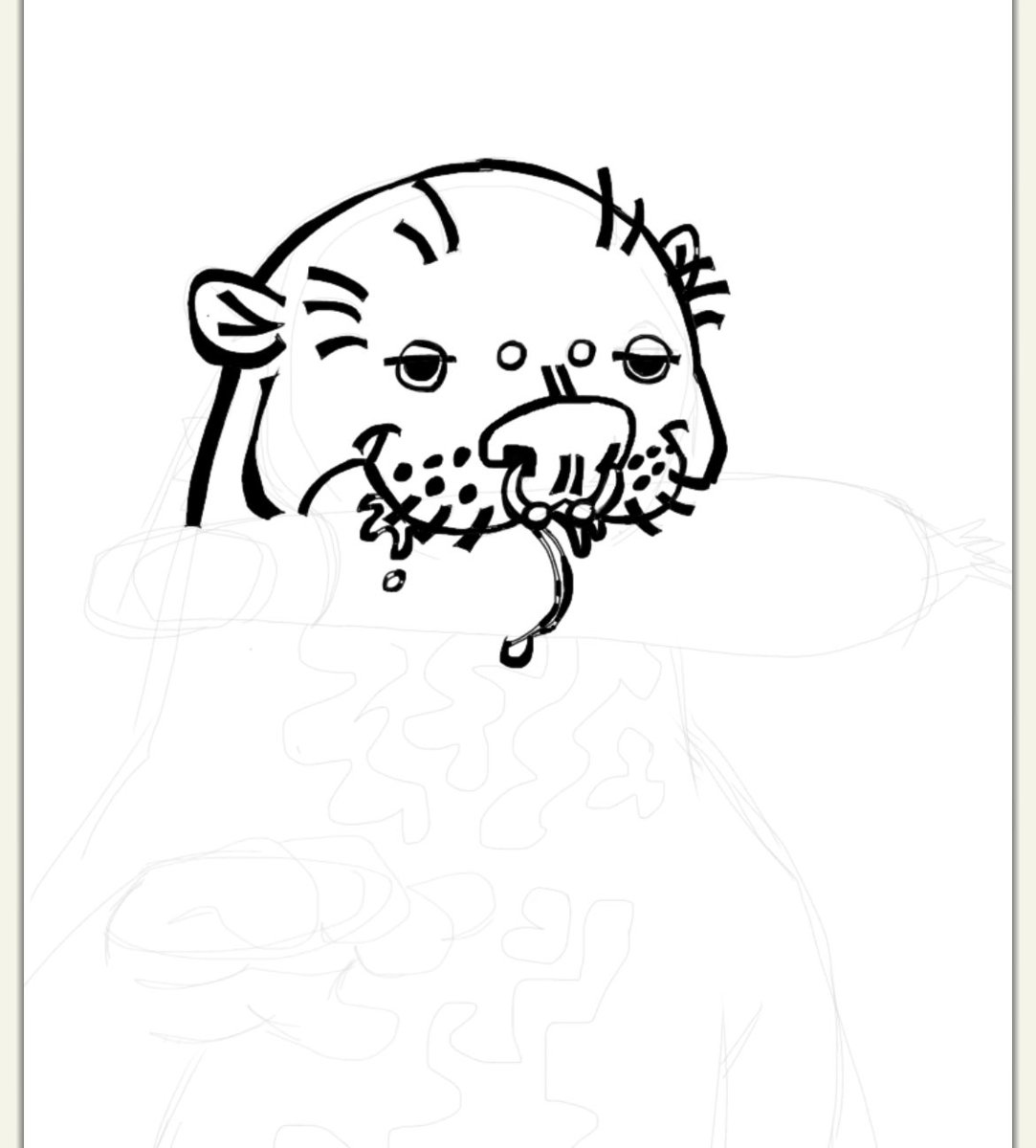 struckbyIight's tweet image. #wip of my #fursona w a #joint