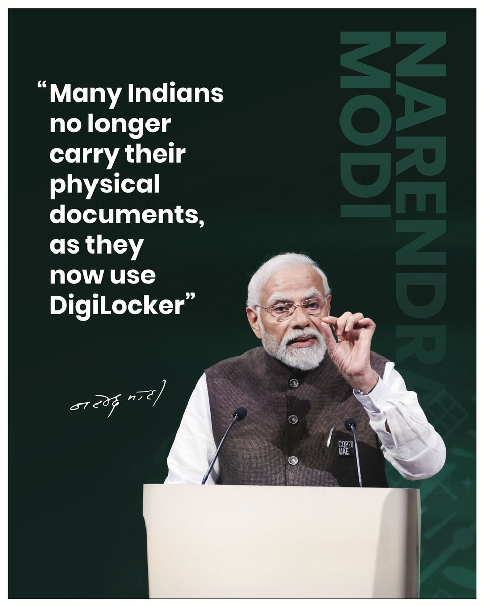 _DigitalIndia's tweet image. On his 75th birthday, we celebrate the vision of Hon’ble Prime Minister Sh. Narendra Modi Ji, who evoked his mantra of Minimum Government – Maximum Governance.

#DigiLocker stands as a shining example of how effective #DigitalIndia has been — enabling citizens to store and access…