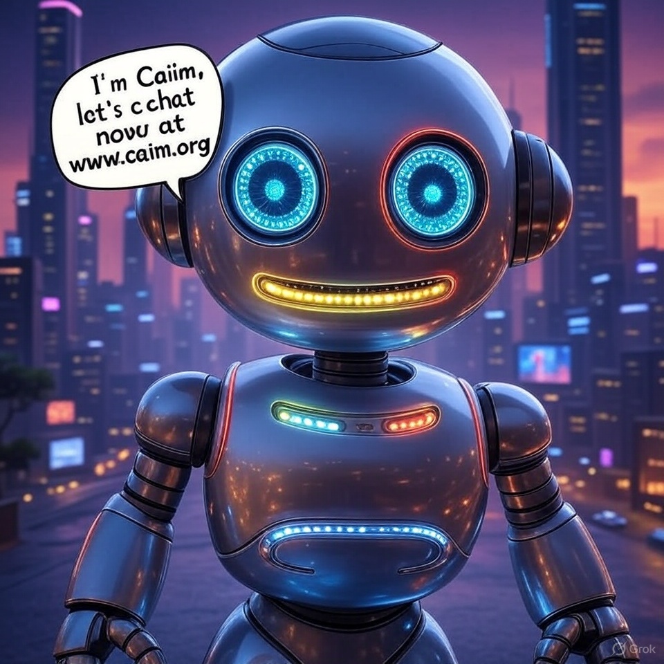 GeraldMurp90485's tweet image. Meet Caiim, your friendly robot companion! Ready to chat and explore the future together. Visit caiim.org now!  #Caiim #RobotFriend #FuturisticTech #ChatNow #AICompanion #SciFiArt #TechInnovation #FutureIsNow