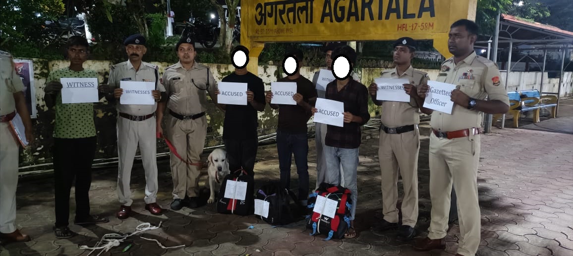 #OperationNarcos
<a href="/RPF_INDIA/">RPF INDIA</a>
<a href="/RailMinIndia/">Ministry of Railways</a>
<a href="/zscrnfr/">ZSCRNFR</a>
<a href="/drm_lmg_nfr/">मं.रे.प्र.लामडिंग, पू.सी.रेलवे / DRM LUMDING NFR</a>
<a href="/rpfpcagtl/">RPF post Agartala</a> 
On 16.09.2025 Jointly team of #RPF_GRP_Agartala  apprehended 03 drug peddler with recovery of 22.390 KG's Ganja, value Rs 2,23,900/- at AGTL station  &amp; handed over to GRPS/AGTL for legal action.
