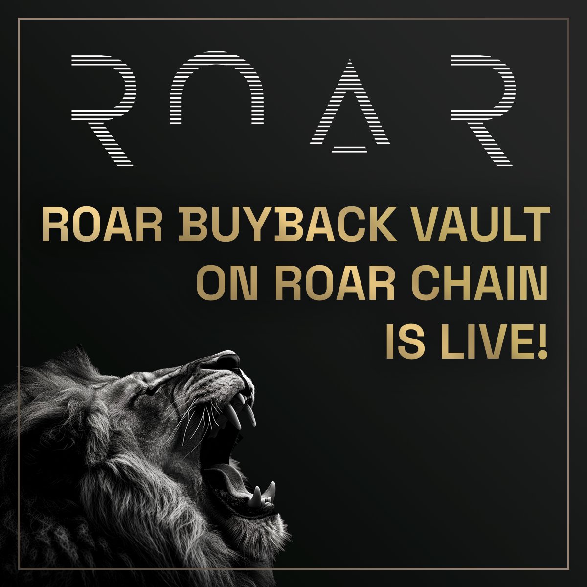 🔥 Big News from the #R0AR ecosystem!

The R0AR BuyBack Vault is now LIVE on R0AR Chain 🦁💰

We’re paying a premium to:
✅ Drive adoption of R0AR Chain
✅ Boost TVL in our ecosystem
✅ Move 1R0R onto its native chain

This is just the beginning of strengthening liquidity,