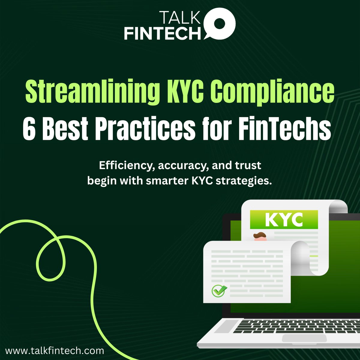 talk_fintech's tweet photo. KYC isn’t just compliance, it’s strategy.
Explore 6 best practices FinTechs use to stay trusted and efficient: https://t.co/2UDL5ybnj9
#KYC #FinTech #Compliance #AML #DigitalIdentity #FraudPrevention #TalkFintech https://t.co/qFlbTGXjGn